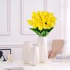 30 шт. Искусственный букет тюльпанов Искусственный поддельный цветок Домашний декор Искусственный цветочный для свадебной вечеринки Букет Комната Обеденный стол Декор