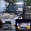 Для мотоцикла, внедорожника, 4WD, квадроцикла, тягача, 20 дюймов, 4x4, светодиодная панель, противотуманная фара, светодиодная рабочая панель 6D, ультратонкая, 12 В 24 В