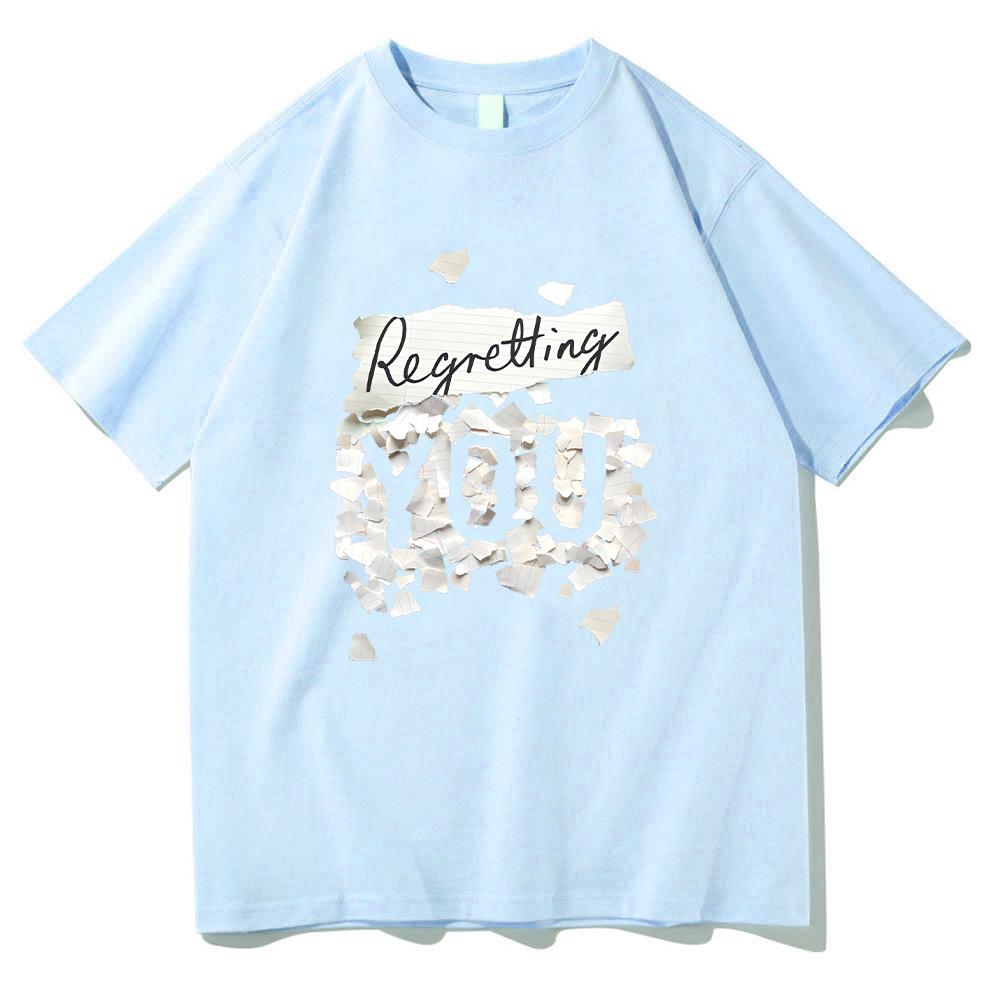 Футболки с принтом фильма «Сожалею о тебе», Футболка с вымышленным персонажем, Повседневная хлопковая футболка с круглым вырезом, Унисекс, Мягкая, Удобная, Одежда Y2K