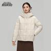 XueZhongFei Women's Classic Mid-Length Hooded Down Jacket