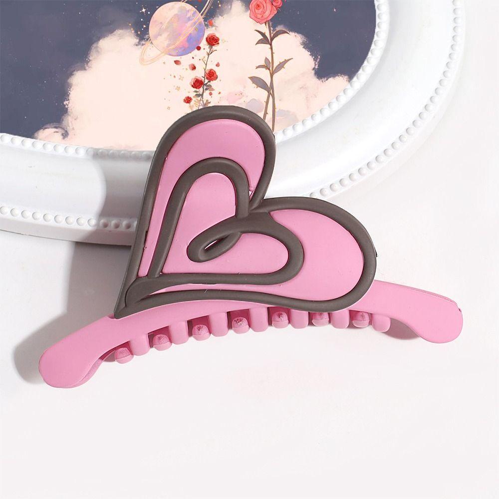 Нескользящие матовые заколки-акула сладкие цветочные пляжные аксессуары для волос заколки для густых волос для женщин