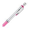 Механический карандаш Mitsubishi Pencil Alpha Gel 0.5 Slim, Розовый (M5807GG1P.66) - Гелевая рукоятка, поглощающая удары, Низкий центр тяжести, Стильный тонкий