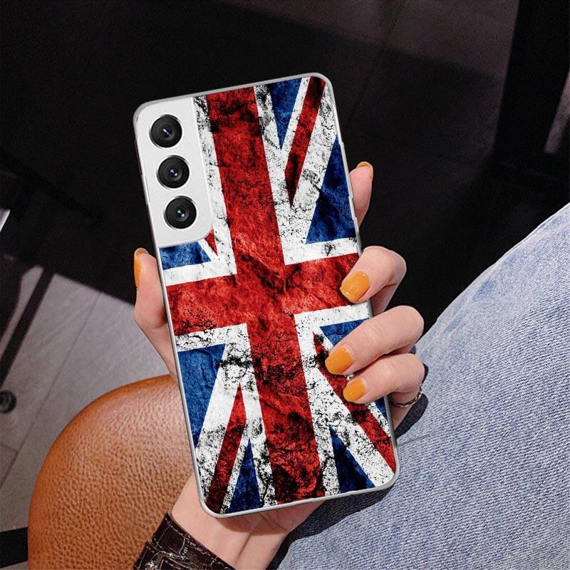 Чехол для телефона Samsung Galaxy S26 S25 Edge S23 S24 Ultra S22 Plus S21 S20 FE с национальным флагом RU FR UK, уникальная мягкая накладка Coque