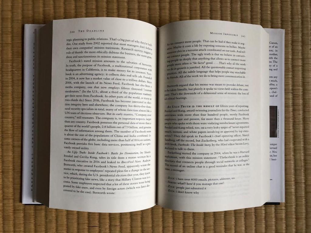 [USED] THE DEADLINE by JILL LEPORE