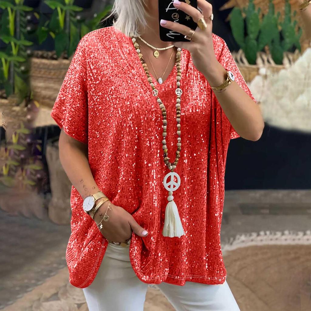 Sequin Tank Tops For Women Sleeveless Shiny Party Shirts Sequin T Shirt