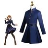 Аниме дзюдзюцу Кайсен Кугисаки Нобара косплей костюм на Хэллоуин платье пальто женская форма поясная сумка набор
