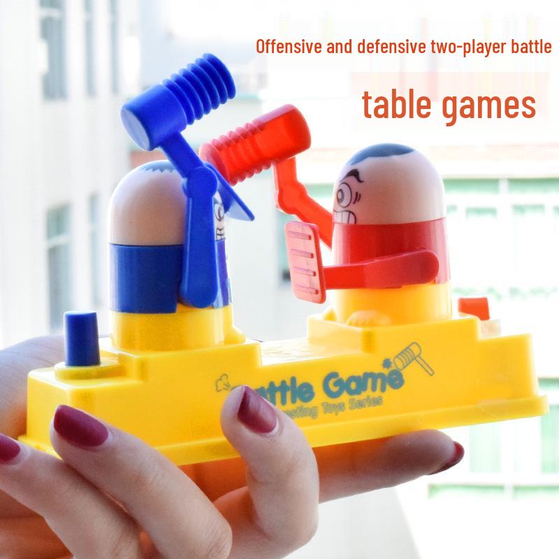 Red & Blue Stick Figure Battle Game: Parent-Child Two-Player Attack & Defense Toy for Kids