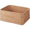 MUJI Плетеная прямоугольная корзина из ротанга, штабелируемая, средняя, 36 см Ш x 26 см Г x 16 см В, 47381306 Корзина Корзина, (В) Прибл.