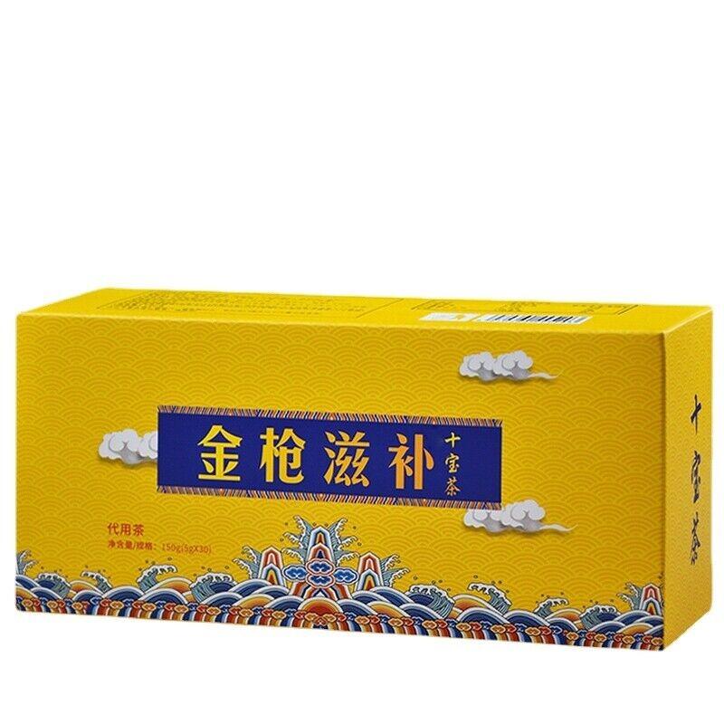 150 г Golden Gun Tonic Ten Treasure Tea Ginseng Five Solid Tea Health Bag Tea