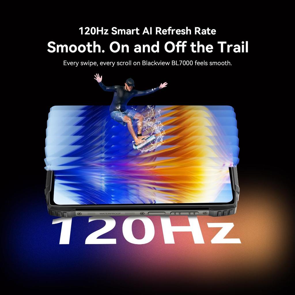 Blackview BL7000 5G 8GB 256GB Android 15 Rugged Smartphone 6.78 Inch 120HZ Mobile Phone 7500mAh