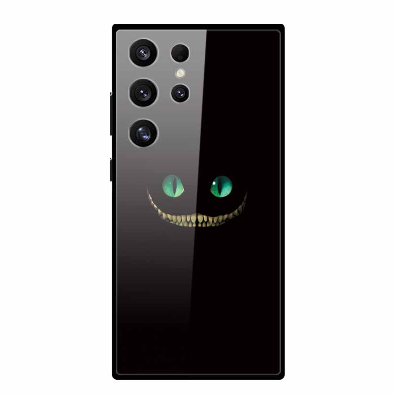 Для Samsung Galaxy A55 A51 A71 A72 A32 A33 A73 A52 A54 A53 5G Жесткий Закаленный Стеклянный Чехол для Телефона Модный Крутой Дизайнерский Щит