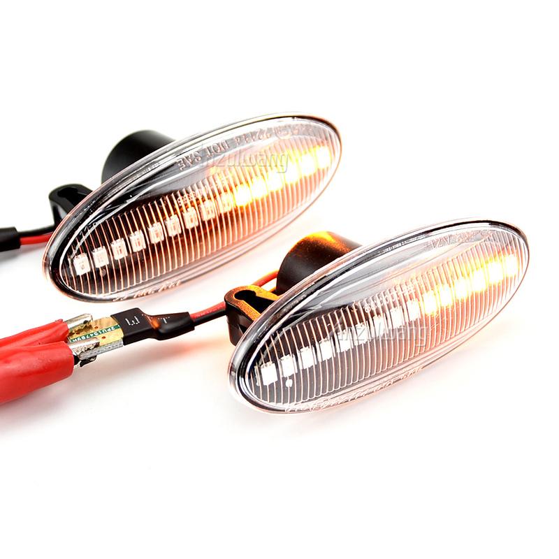 LED Dynamic Fender Side Marker Turn Signal Light For Nissan NV200 NV400 NP300 Leaf Micra Cube Note Dualis March Tiida X-T