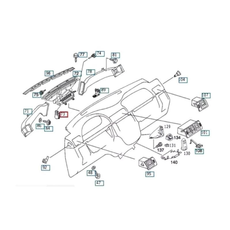 Привод заслонки отопителя HVAC Быстрый отклик Привод управления заслонкой отопителя HVAC 2038201642 для W203 W209 W163 ML230 ML270 ML320 ML350