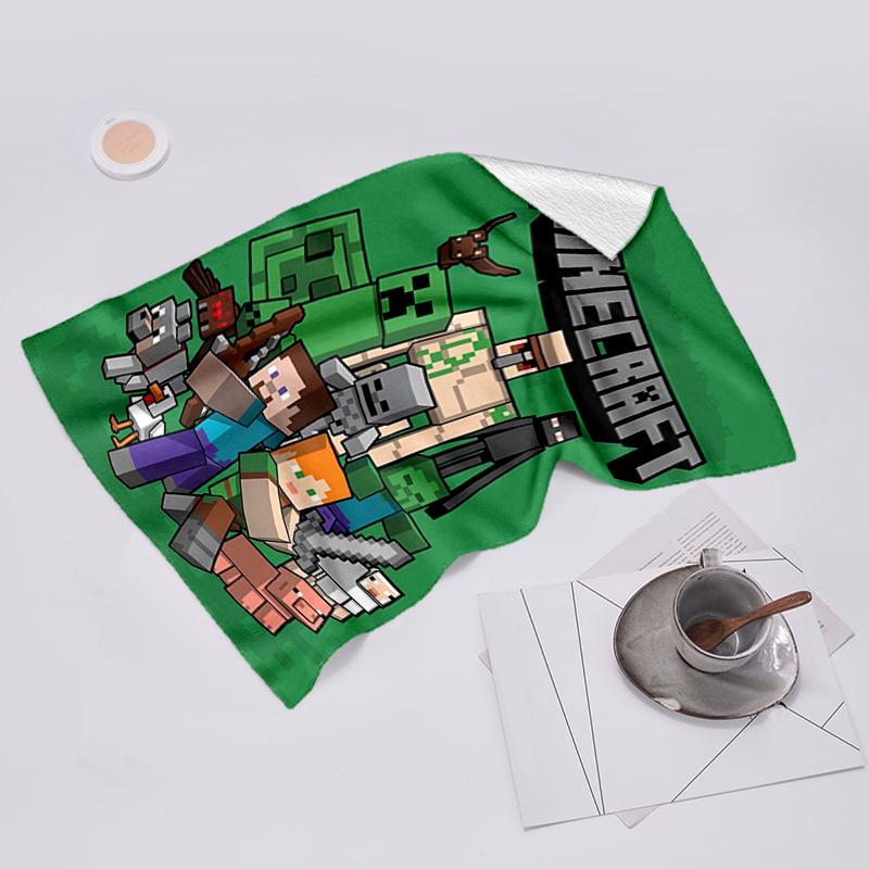 Beach Towel with Minecraft Pattern - soft,absorbent,machine washable Lightweight&Modern,swimming,Travel Essentials