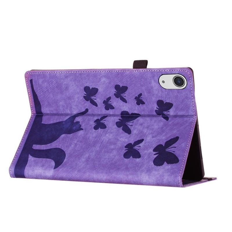 For iPad Air 11 M4/M3 Case Samsung A9 Plus Butterfly Cat Card Slot Stand Cover