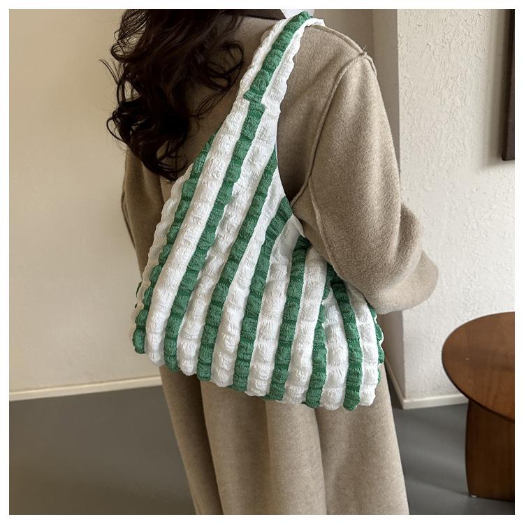 Летняя плиссированная сумка-облако женская конфетного цвета большая вместительная сумка через плечо сумки для покупок для девочек сумка-тоут Bolsas