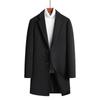 Autumn and Winter Men's Woolen Coat Medium and Long Suit Collar Korean Version Slim-fitting Woolen Coat Men's Coat
