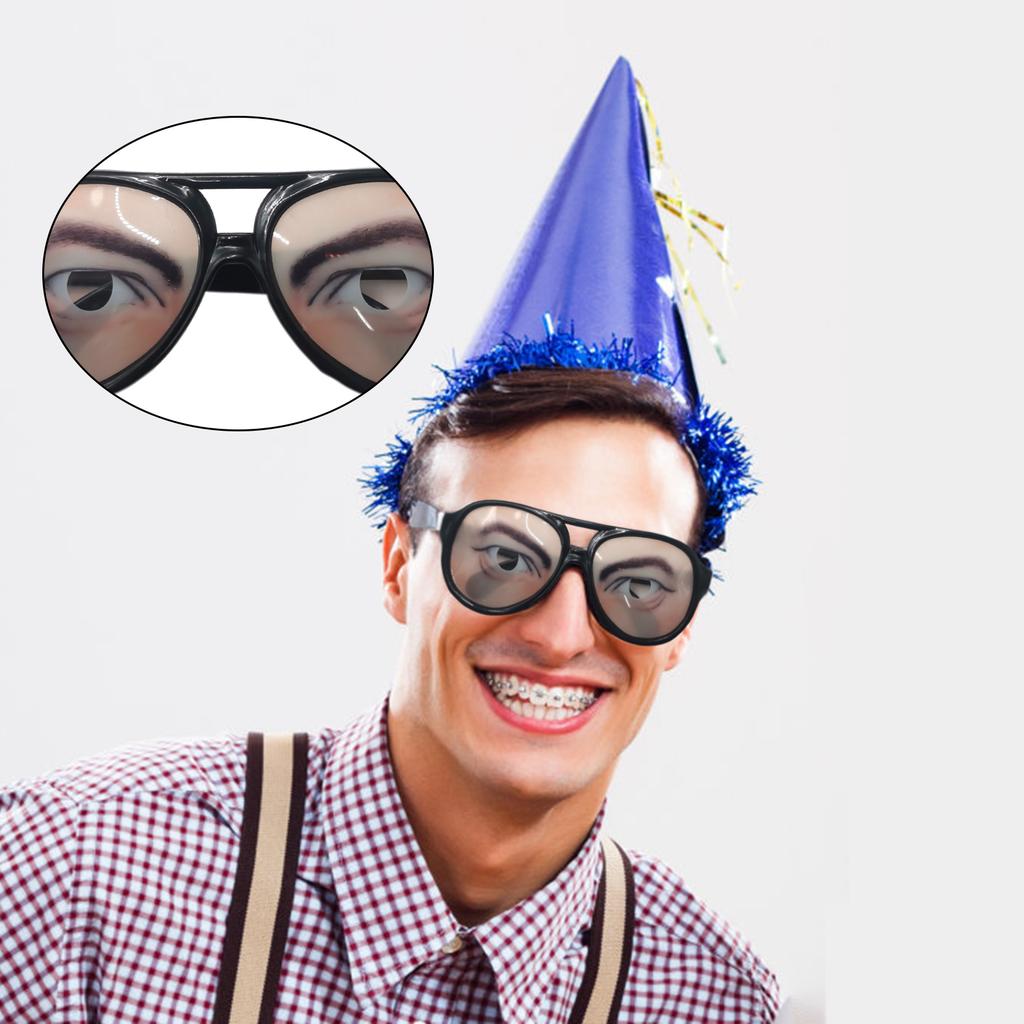 Funny Cosplay Glasses Halloween Novelty Eyeglasses Eyewear Decorative Photography Dress Up Themed Props for Party Decoration