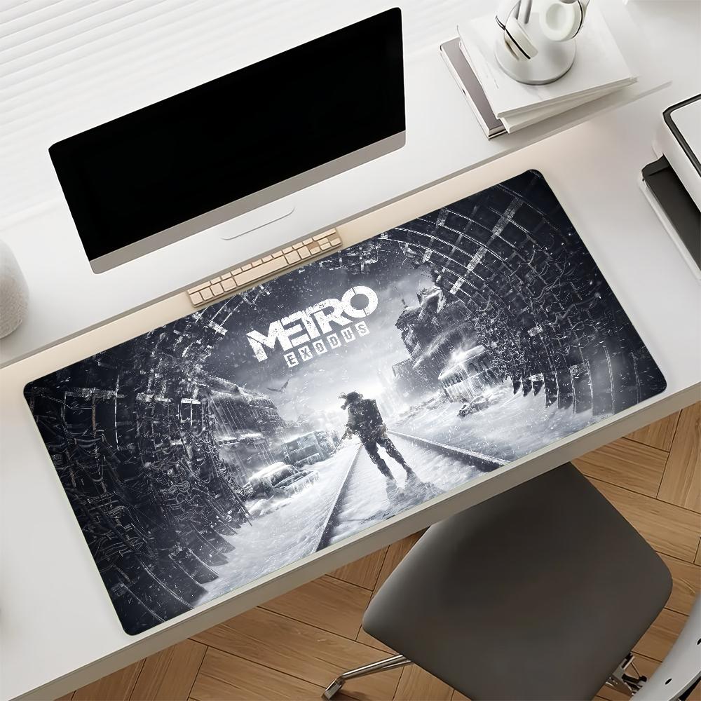 Игровой коврик для мыши M-Metro Exodus Нескользящая резиновая подложка Игровой Баланс Компьютерный коврик Декор Deskmat Ноутбук Офис Большой