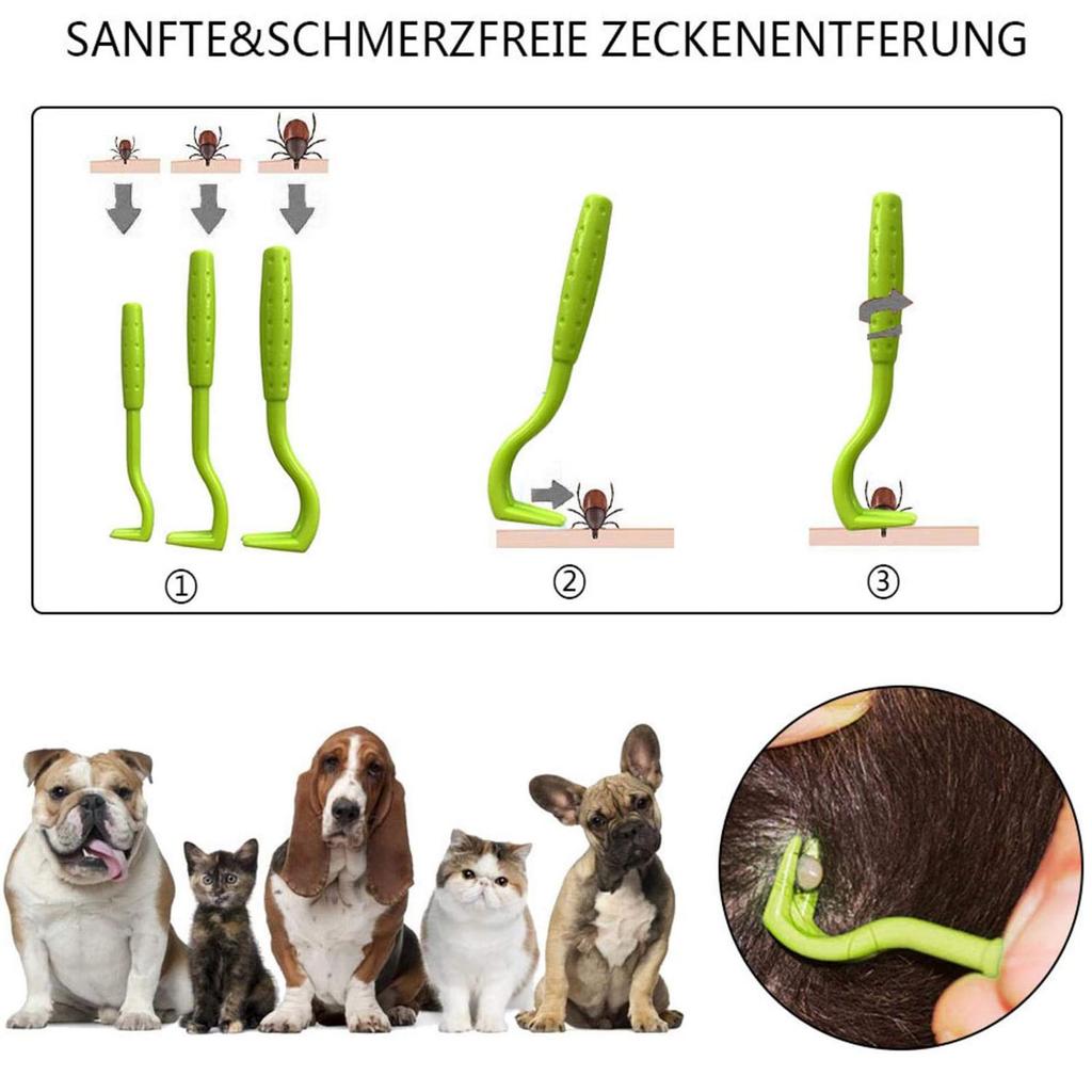 Крючок для удаления клещей для собак, кошек и лошадей, рычаг для защиты от клещей