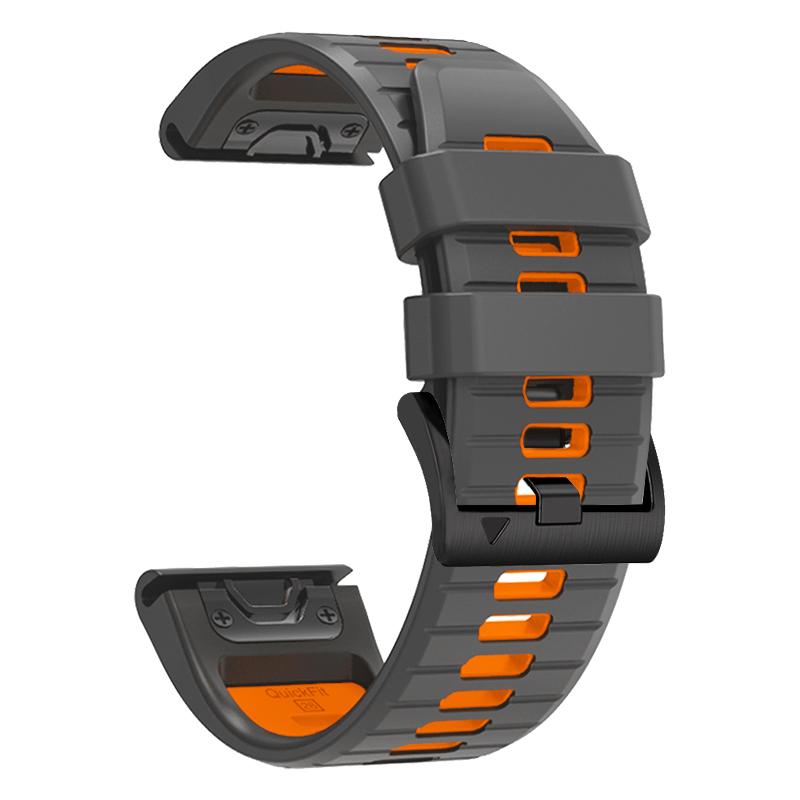 Двухцветный силиконовый ремешок для часов QuickFit 22 мм 26 мм Для Garmin Epix Pro Gen 2 47 мм 51 мм/Fenix 7X 7 Pro/Quatix 6 6X 5X Ремешок Браслет