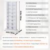 Media Storage Cabinet 8 Layers Adjustable DVD Shelves Holds 464 CDs White