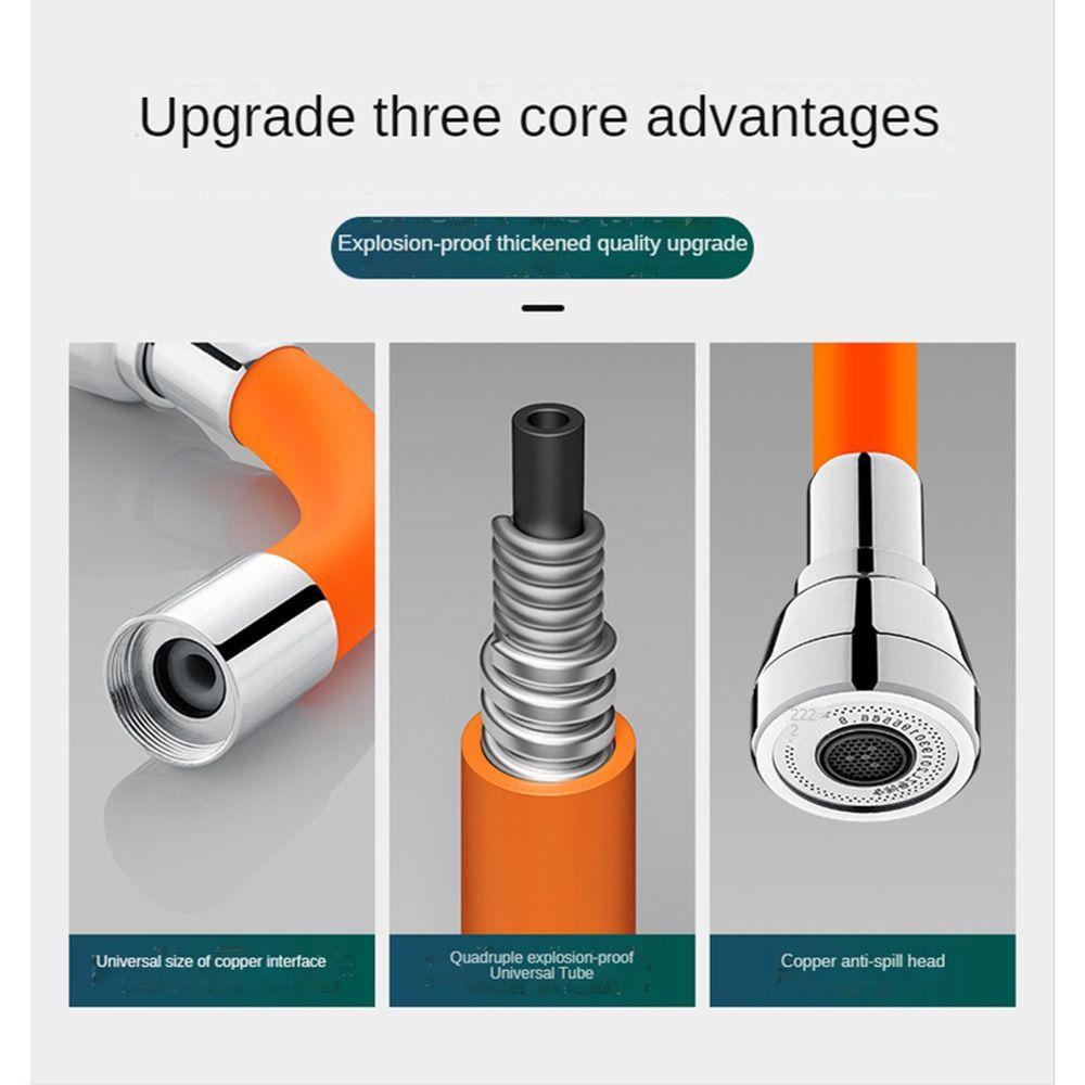 Аксессуары для кранов Вращающийся на 360° гибкий шланговый кран Распылительная головка Удлинитель трубы для крана Удлинительная трубка