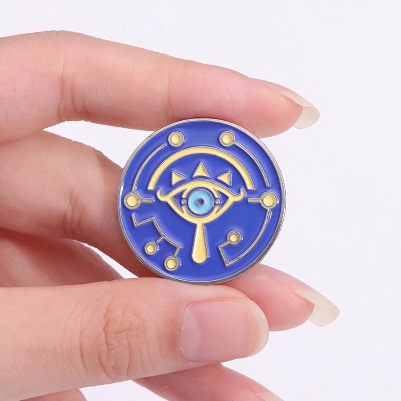 Anime Game Enamel Pins Custom Sword Witch Shield Brooch Lapel Badges Cartoon lement Shield Jewelry Gift for Player