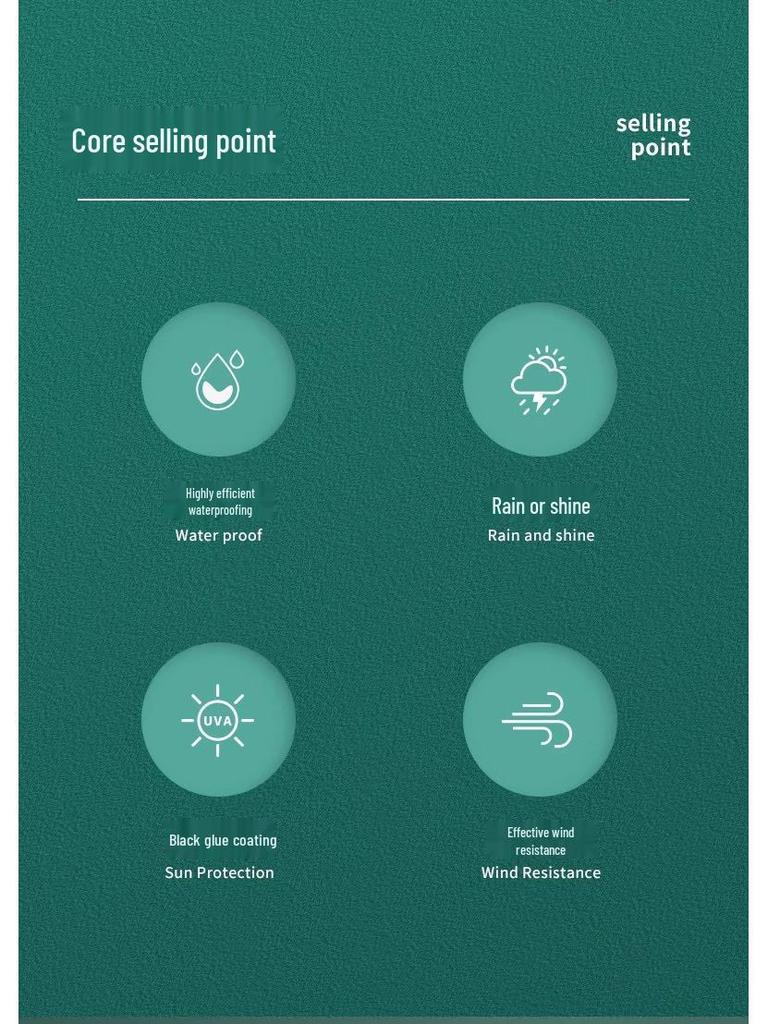 Компактный складной зонт с защитой от УФ-лучей - Легкий, портативный, унисекс, защита от солнца и дождя