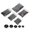 500pcs DIY Artificial Animal Eyes Black Flat Bottom Domed Sewing Crafting Buttons for Doll Kid Toys