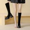 Сапоги выше колена женские 2025 осень и зима новые высокие сапоги эластичные сапоги женская обувь рыцарские сапоги сапоги на толстом каблуке