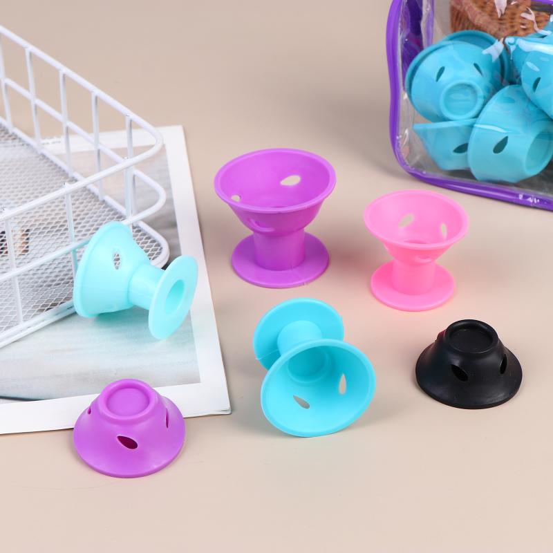 20 шт. Силиконовые бигуди для завивки волос DIY Набор с формами грибов и колокольчиков Спиральный дизайн Мягкая конструкция Легкое снятие Локоны