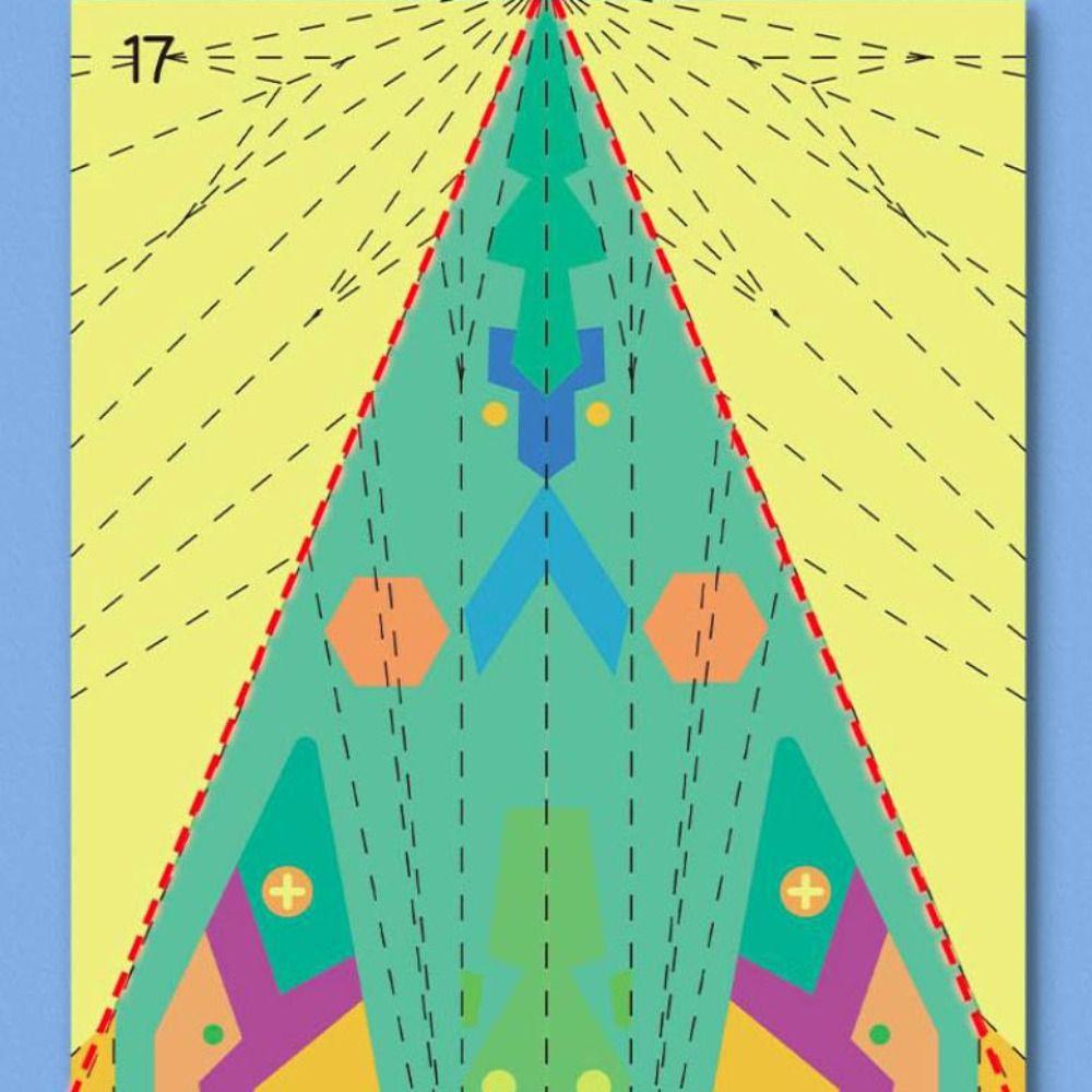 Набор для оригами «Самолёт для изучения искусства» из бумаги. Универсальная игрушка-самолет из бумаги. Взаимодействие родителей и детей.