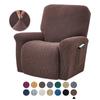 Split Jacquard Recliner Cover Elastic Lazy Boy Chair Sofa Covers Stretch Spandex Couch Slipcovers Armchair Case Solid Color
