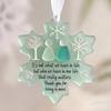 Yousheng Snowflake-Shaped Sea Glass Friendship Decor Handcrafted Sea Glass Art Friendship Keepsake for Best Friends Coastal Snowflake Ornament