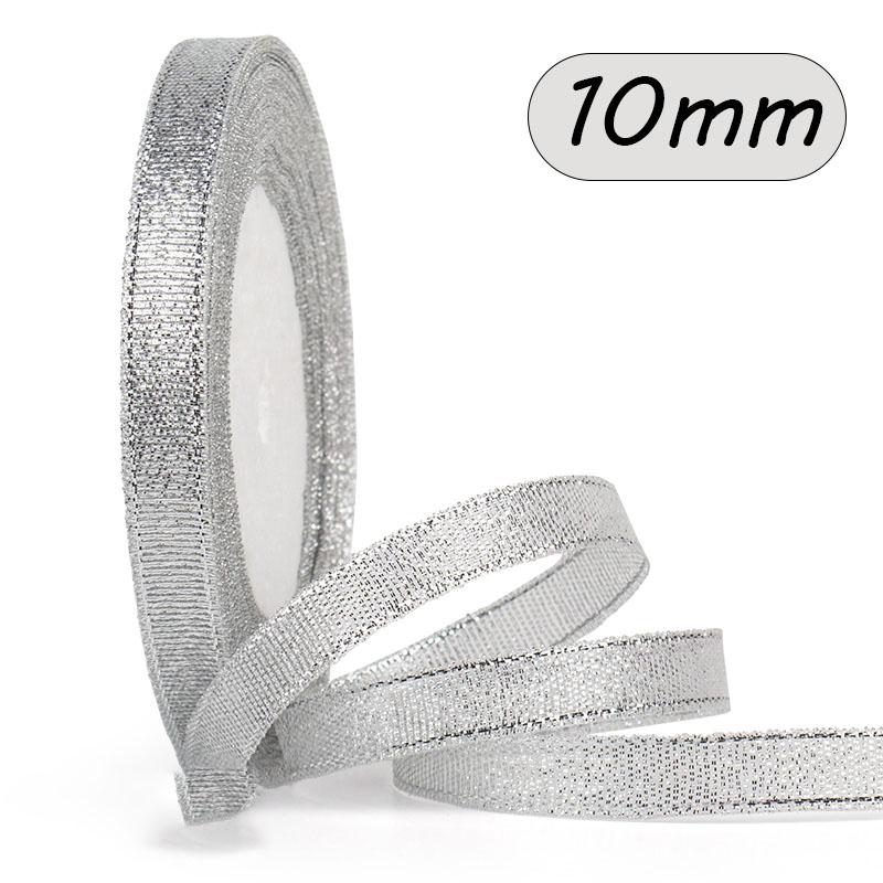 25 ярдов Натуральные атласные ленты Поделки Шитье Вечеринка Свадьба Золотая лента Упаковка подарков Бант Сделай сам Лента из органзы Рождество Украшение дома