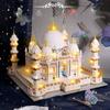 Креативные строительные блоки Тадж-Махал Знаменитое здание Новые семь чудес света MOC украшенный нано-кирпич игрушка в подарок