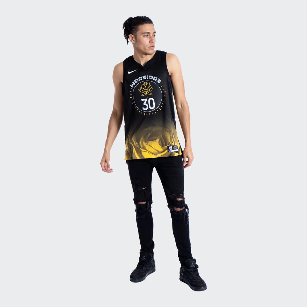 Nike Golden State Warriors 2022/23 Stephen Curry City Edition Swingman Jersey Black Unisex Streetwear DO9593-012
