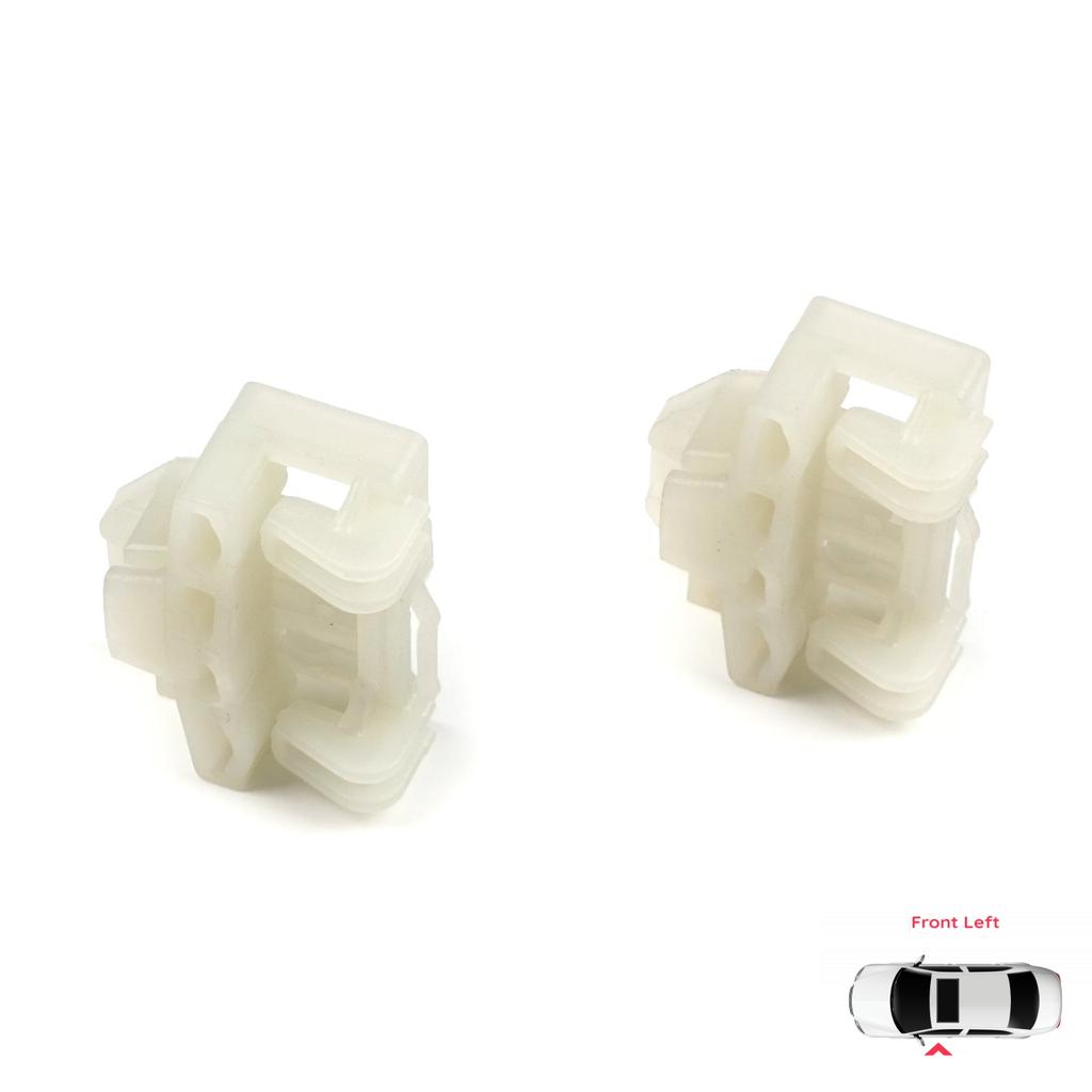 EWR46 2 Pcs Window Regulator Repair Guide Clips Front Left for  A4 B5 VW Polo MK3 6N Passat B5 Skoda Superb MK1 8D0837461