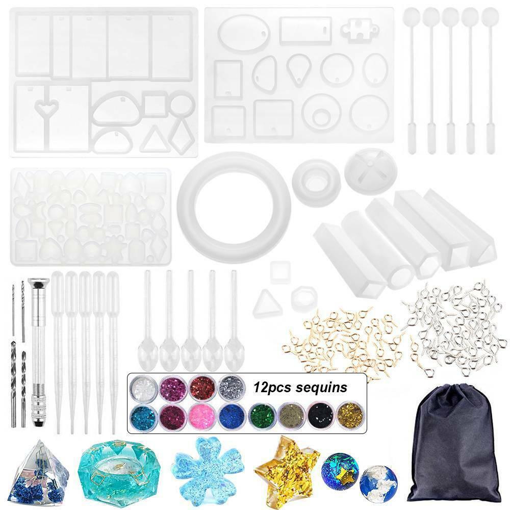 94PCS Resin Casting Silicone DIY Resin Pendant Making Technology For Jewelry