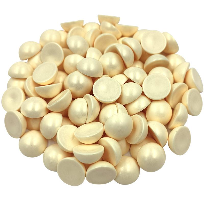 100 шт. изготовление ювелирных изделий 12 мм DIY для макарон матовые полукруглые бусины ожерелье браслет кулон