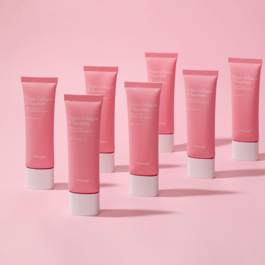 Trimay Антивозрастной питательный крем с тройным коллагеном и скваланом