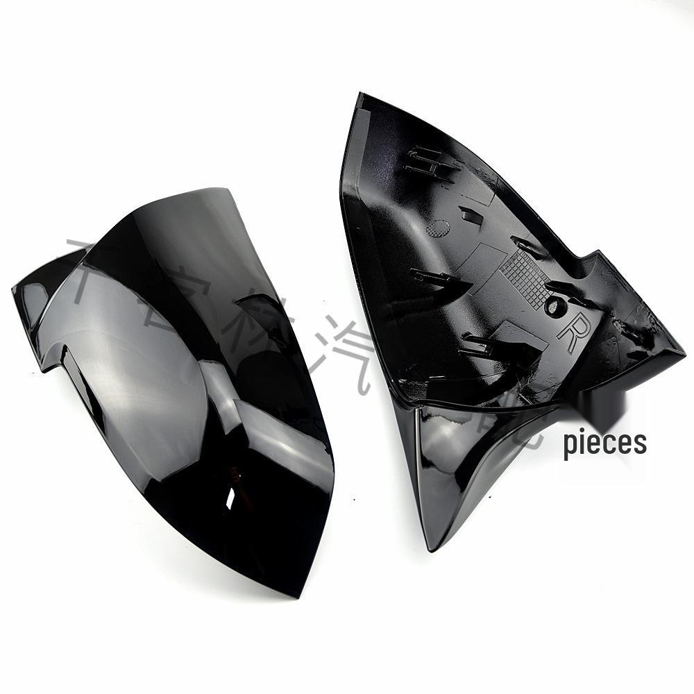 Глянцевые черные накладки на зеркала в стиле «рога» для BMW 1, 2, 3, 4 серии (F20, F30, F32)