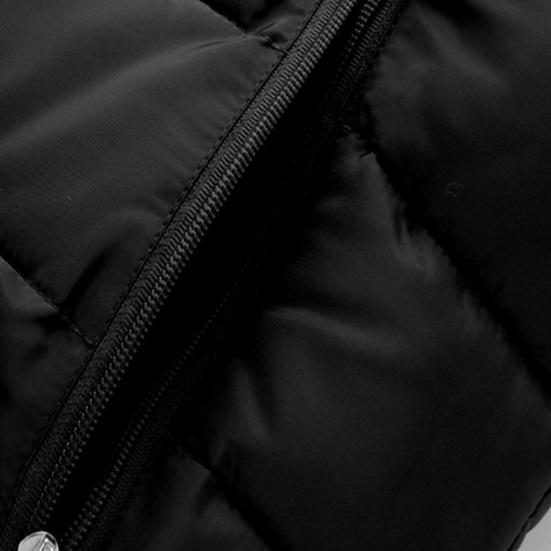 Men Autumn Winter Warm Vest with Hood Zipper Closure Waterproof Cold Prevention Sleeveless Casual Jacket Vest
