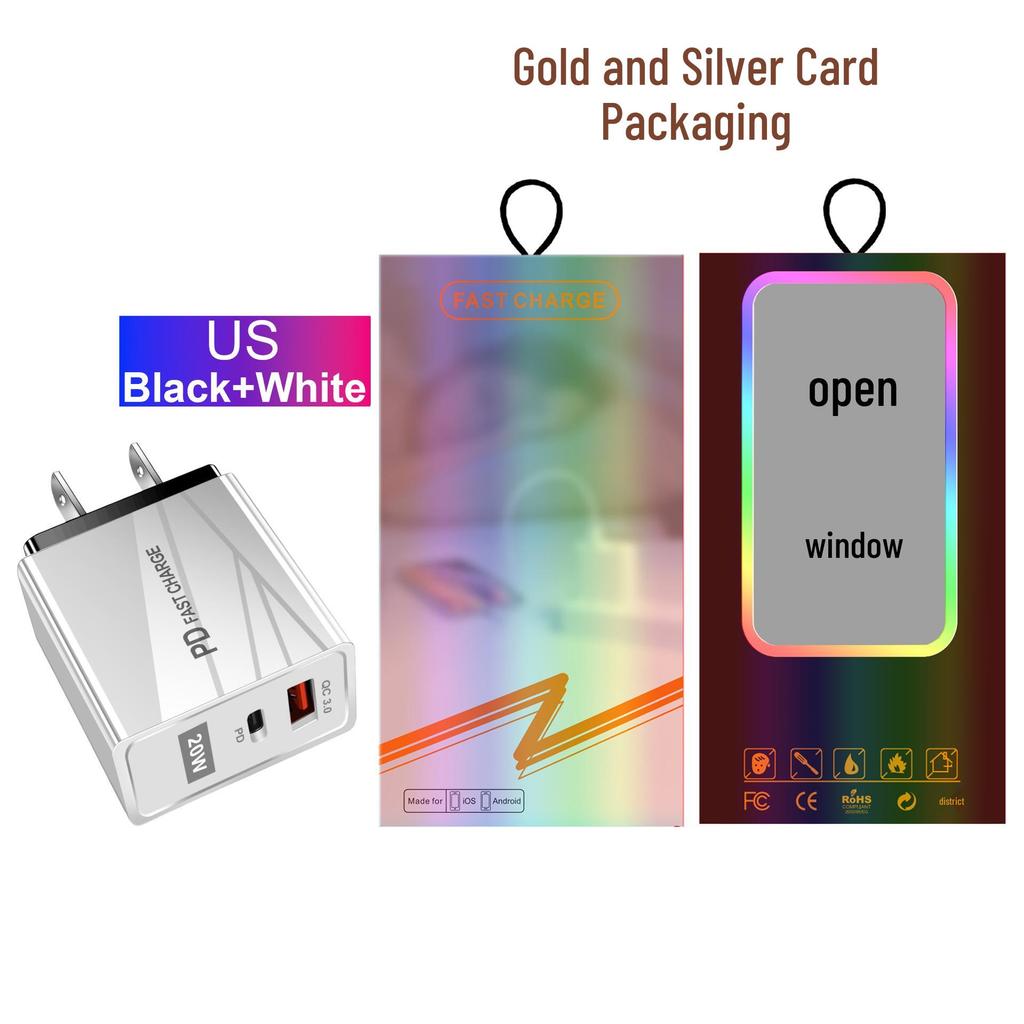 USB-зарядное устройство для путешествий, стандарт ЕС и США, быстрая зарядка QC3.0+PD (5В/9В/12В)