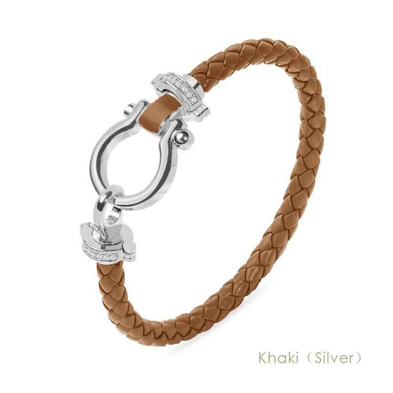 MOONLIGHT Женский классический браслет в форме подковы из натуральной плетёной кожи Женские украшения Подарок 11 цветов