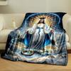 Our Lady of Grace Religious Throw Blanket  Printed Blanket for Living Room Bed Couch lunch break Soft Cozy Blanket for Friend's festival Gift