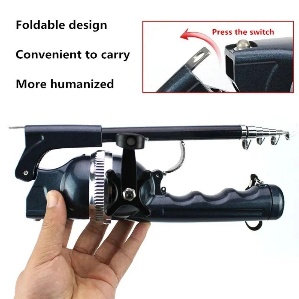 Foldable Fishing Rod 131cm Fish Tackle Set Mini Fish Pole Reel Combo  Outdoor Fishing