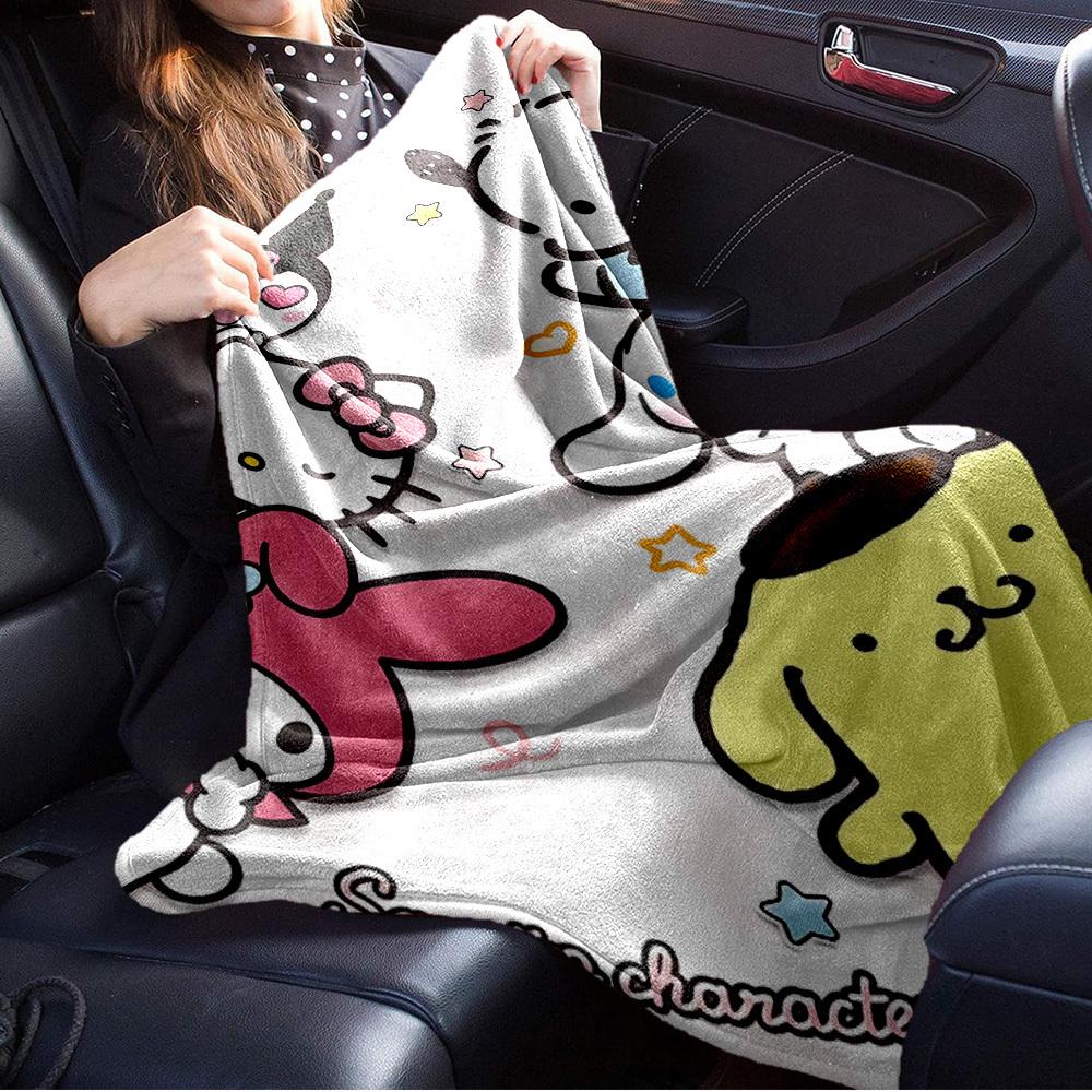 1pc Sanrio Character Kids Room Decor Cute Cartoon Blanket - Home decoration, suitable for all seasons, comfortable, machine washable, a perf