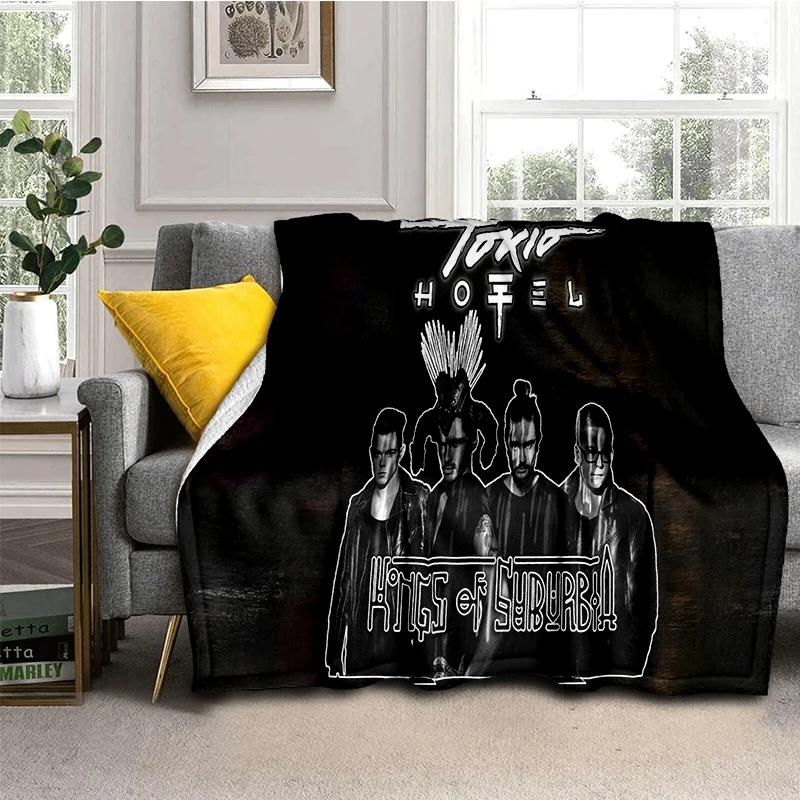 Bill Tom Kaulitz Tokio Hotel Rock Band 2025 New Style Blanket,Soft Throw Blanket for Home Bedroom Bed Sofa Cover Kids Gift Cover